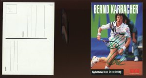 Bernd Karbacher German former tennis player Signed Card ACEP109