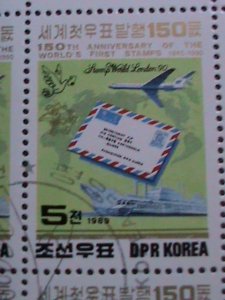 ​KOREA-1989-SC#2855 150TH ANNIV: BLACK PENNY-INTL. STAMP SHOW LONDON'90