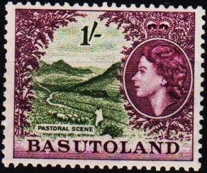 Basutoland. 1954 1s S.G.49 Mounted Mint