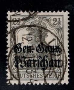 Poland Scott N6 Used German occupation WW1 Overprint