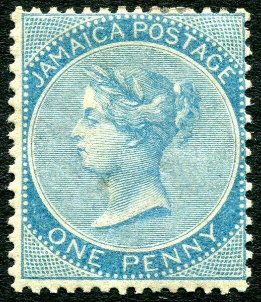 JAMAICA-1865 1d Deep Blue Sg 1c  MOUNTED MINT V30965