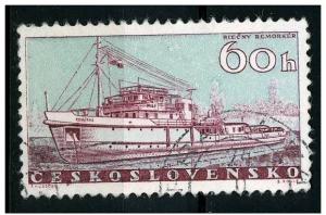 Czechoslovakia 1960 - Scott 962 used - 60h, Ships 