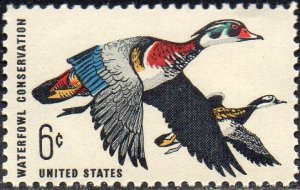 United States  1362 - Mint-NH - 6c Waterfowl Conservation/ Wood Duck (1968)