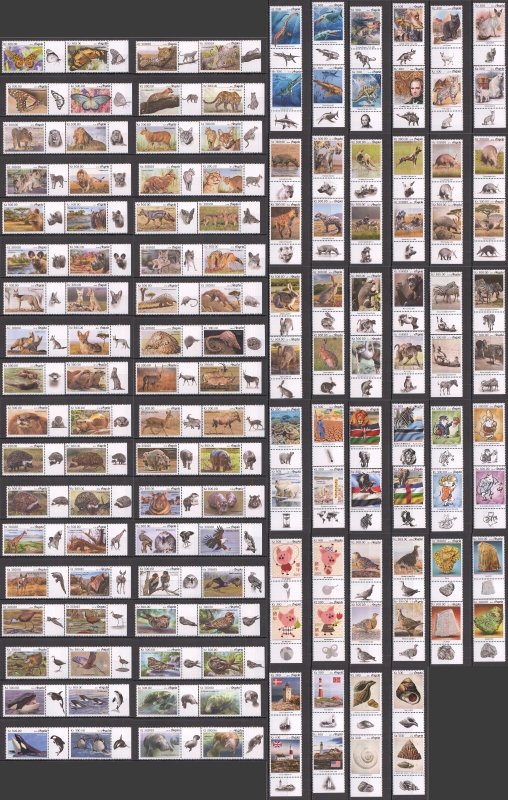 Wb 2019 Angola Birds Butterflies Dinosaurs Animals Flora & Fauna ! 35Set Mnh
