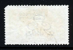 MOROCCO AGENCIES KG V 1917 D.L.R. 2/6d. Brown Seahorses Overprinted SG 51 VFU