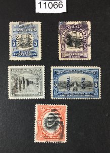 MOMEN: US STAMPS CANAL ZONE USED LOT #11066