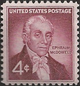 # 1138 MINT NEVER HINGED DR. EPHRAIM McDOWELL