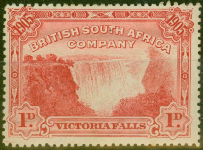 Rhodesia 1905 Falls 1d Red SG94 Fine Mtd Mint