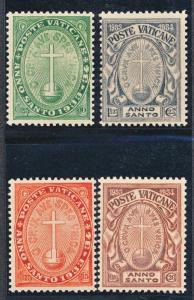 VATICAN B1-4 MINT NH, 1933 SEMI-POSTAL 