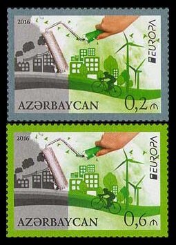 2016 Azerbaijan 1140-41 Europe CEPT