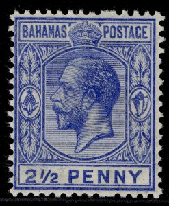 BAHAMAS GV SG84, 2½d ultramarine, VLH MINT.