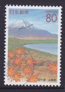 Japan Prefecture Yamanashi Lake, Mt Fuji, Autumn 80y used