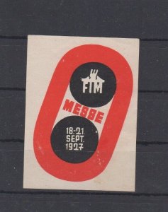 German Advertising Stamp- 1927 FTM Exposition 