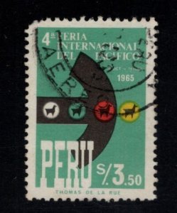 Peru  Scott 492 used 1965 Pacific Fair stamp