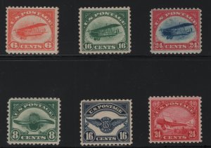 C1 - C6 VF  Set OG mint never hinged with nice color ! see pic !