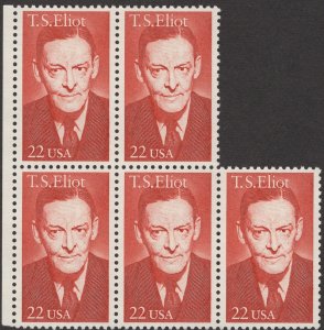 Scott 2239 MNH OG VF Block of 5