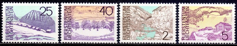 Liechtenstein. 1973. 596-99. Landscapes. MNH.