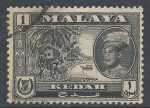 Malaya Kedah Scott 95 - SG104, 1959 Sultan 1c used