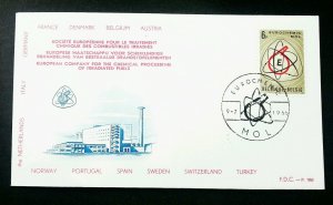 Belgium European Chemical Plant 1966 Molecular Science (FDC) *recess effect