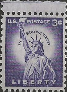 # 1035c MINT NEVER HINGED DRY PRINT STATUE OF LIBERTY