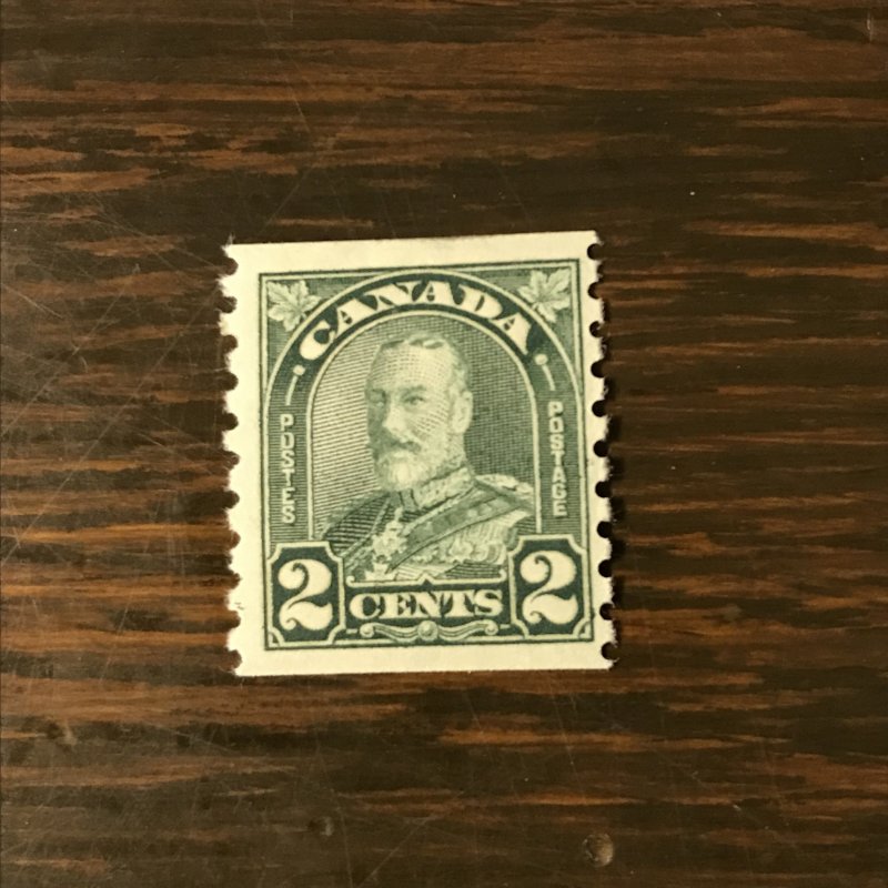 Canada 180 -  2¢ Coil Stamp of King George V - VF,  mh  - SSCV $6.00