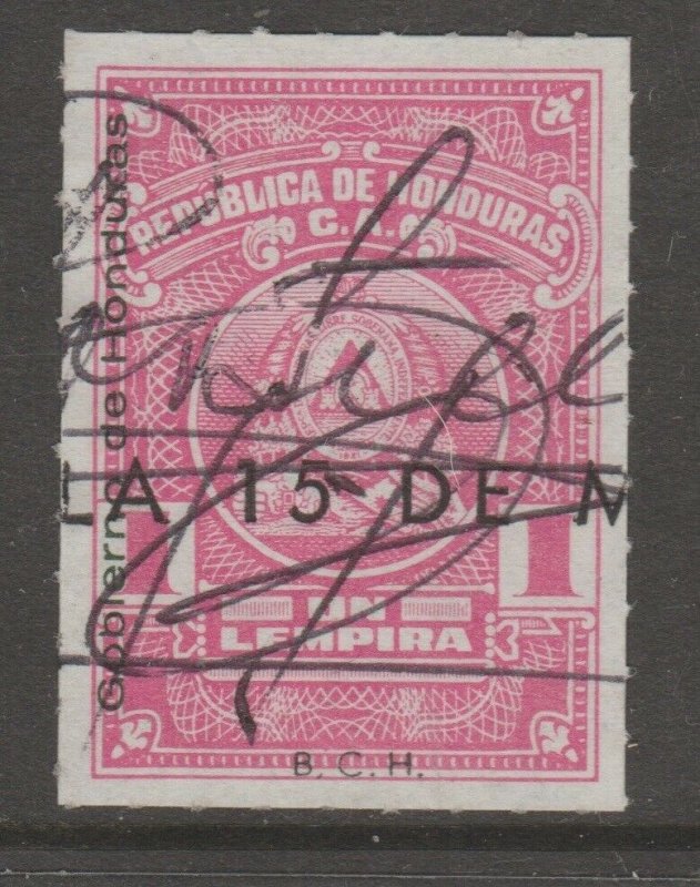 Honduras Cinderella revenue fiscal stamp 3-30