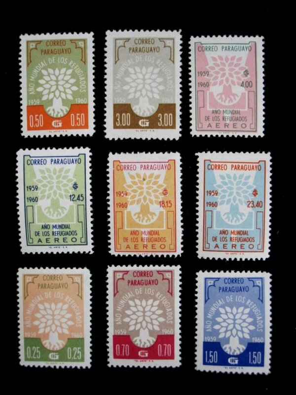 PARAGUAY - SCOTT# 560-564,C265-C268 - CS - MNH - CAT VAL $9.90