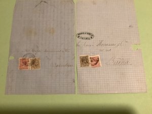 Spain 1879 entire letter cover  2 items Ref A1772
