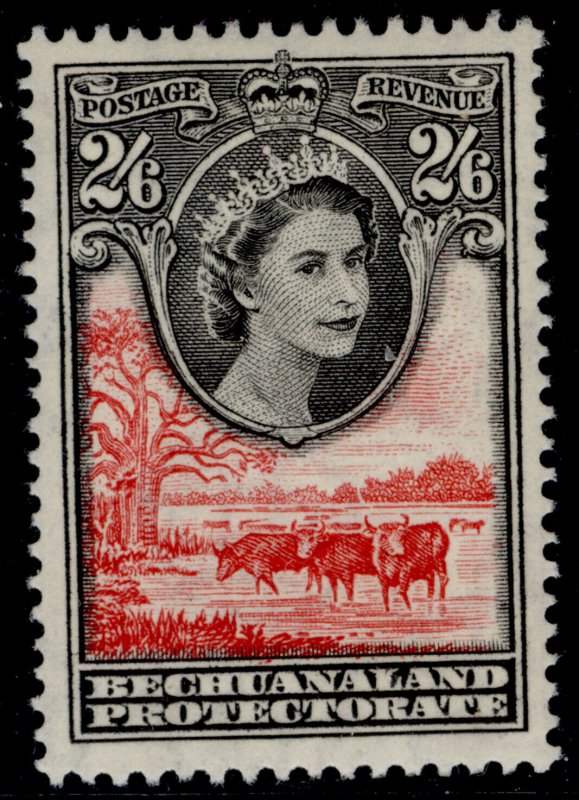 BECHUANALAND PROTECTORATE QEII SG151, 2s 6d black & rose-red, M MINT. Cat £15.