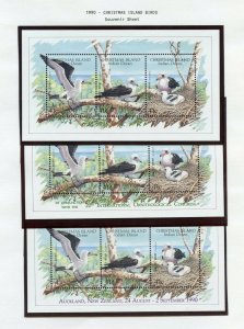 CHRISTMAS ISLAND SELECTION OF 1987//91  INCLUDES #274d & 274e  ISSUES  MINT NH-