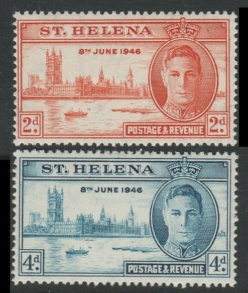 1946 St Helena 111-112 George VI