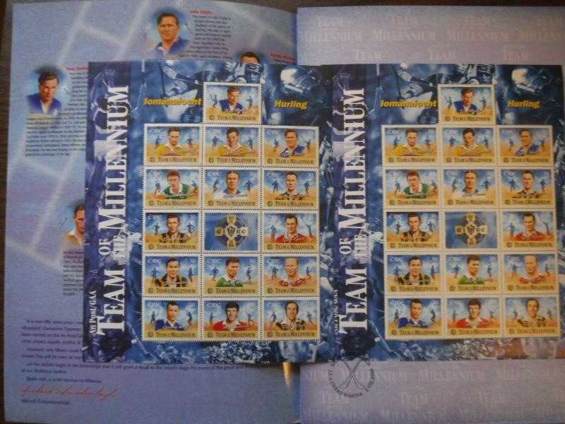 IRELAND 1999 GAELIC FOOTBALL HURLING STAMPS 1185 1191a 1195a 1198a 1200a 1246