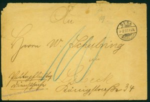 Germany 1897 Reichspostamt Post Office Official Mail Stamp Seal With Cont G73041