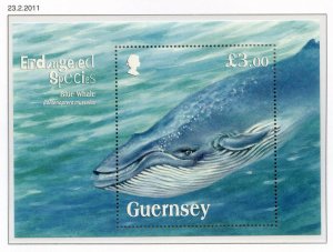 Guernsey 2011 Endangered Species Mini Sheet SGMS1368 Unmounted Mint