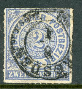 Germany 1868 North German Confederation 2gr Ultra Sc # 5 VFU  T853  ⭐⭐⭐