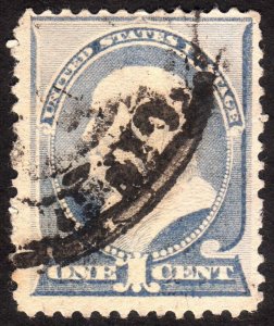 1887, US 1c, Franklin, Used, Sc 212