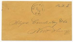 CSA Cover Livingston, MS Paid 5 June 24 VF Scarce Town w/ Cert