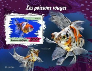 Z08 TG190578b TOGO 2019 Golden fishes MNH ** Postfrisch