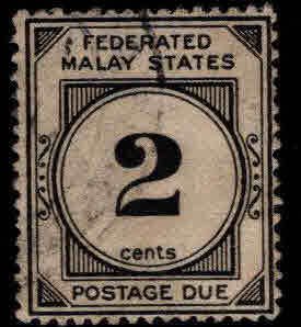 Federation of Malaya Scott J2 Used Postage Due stamp S