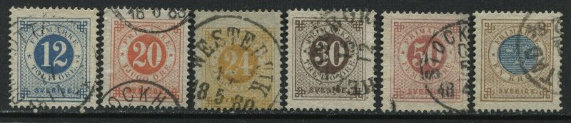 Sweden 1872 12 ore to 1 krone used
