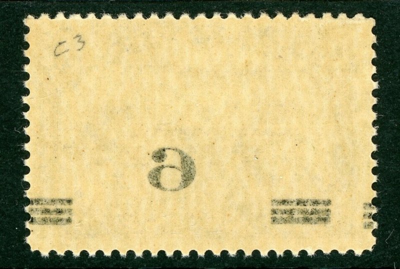 Canada 1932 Airmail 6¢ Overprint on Reverse Scott #C3 MNH G173