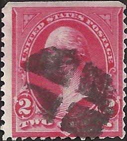 # 252a SCARLET USED GEORGE WASHINGTON