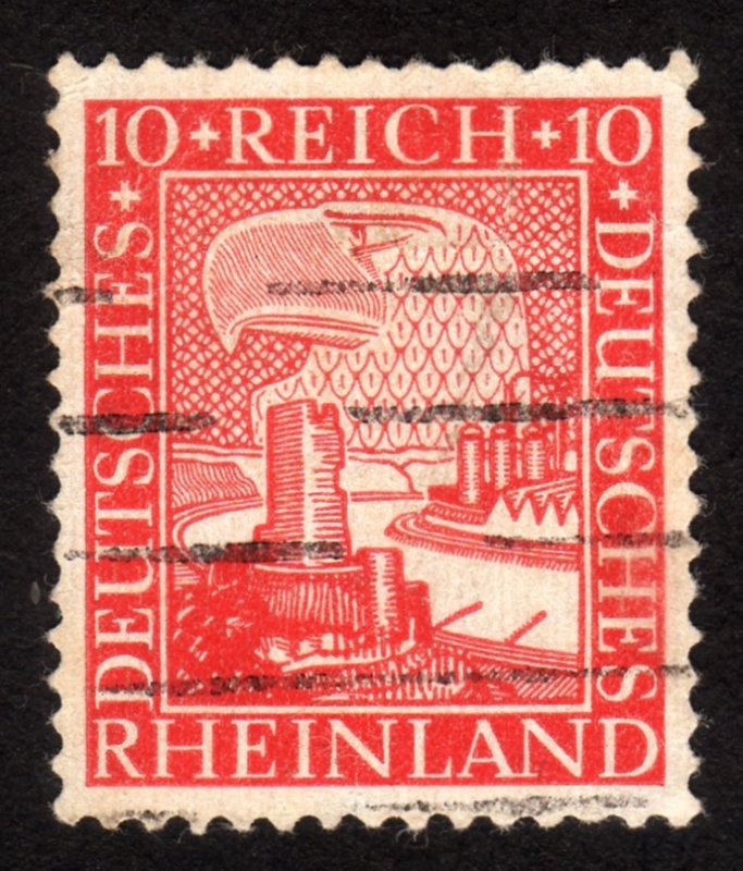 1925 Germany 10 Rpf, Used, Sc 348