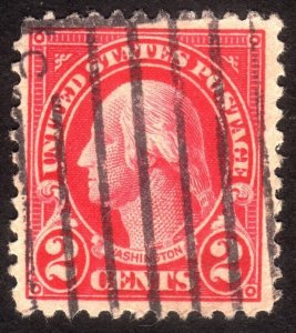 1923, US 2c, Washington, Used, Well centered, Sc 554