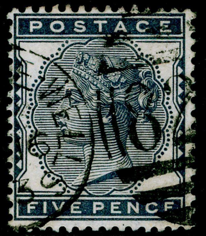 SG169 5d indigo FINE USED. Cat £175.