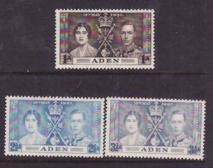 Aden-Sc#13-15- id10-unused og NH set-KGVI coronation-1937-