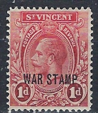 St Vincent MR2 MH 1916 overprint (ak2409)