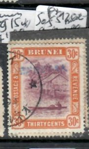 BRUNEI  JAPANESE OCCUPATION 30C    SG J15  VFU    P0502H