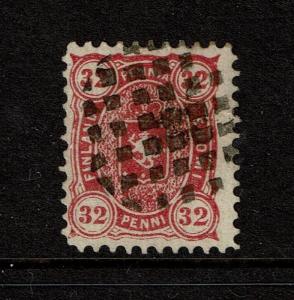 Finland SC# 23 Used / Perf 11 / Hinge Rem / Carmine - S1686