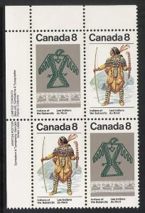 Canada #577a UL PL BL Subarctic Indians 8